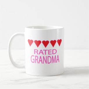 Mug Grand-mère de cinq coeurs