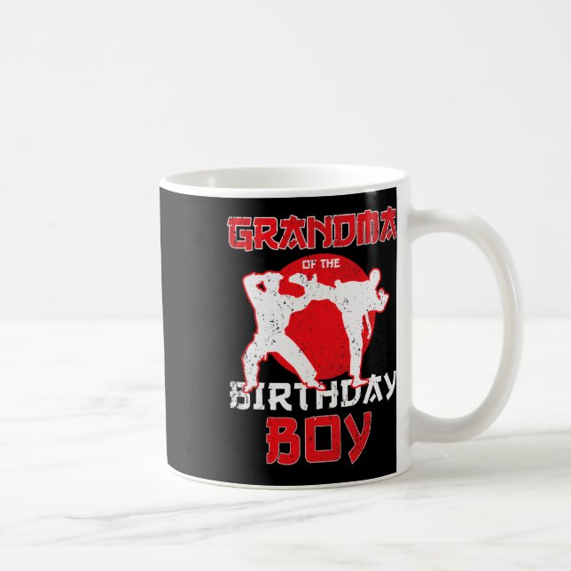 Mug Grand-Mère De L'Anniversaire Karate Taekwondo Boy  (Droite)