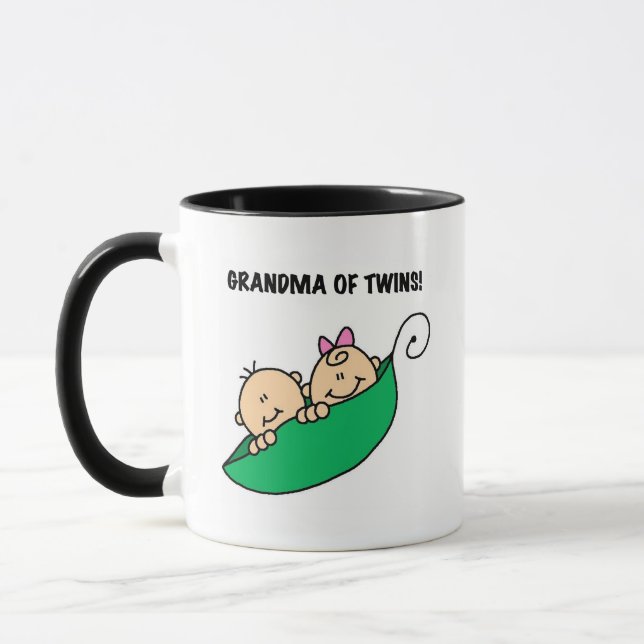 Mug Grand-mère de Twins Peas dans un Pod Tshirts et ca (Gauche)