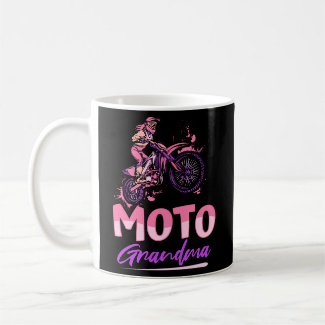 Mug Grand-mère de vélo - Mx Supermoto Dirt Bike G (Gauche)