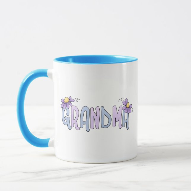 Mug Grand-mère des fleurs de printemps (Gauche)