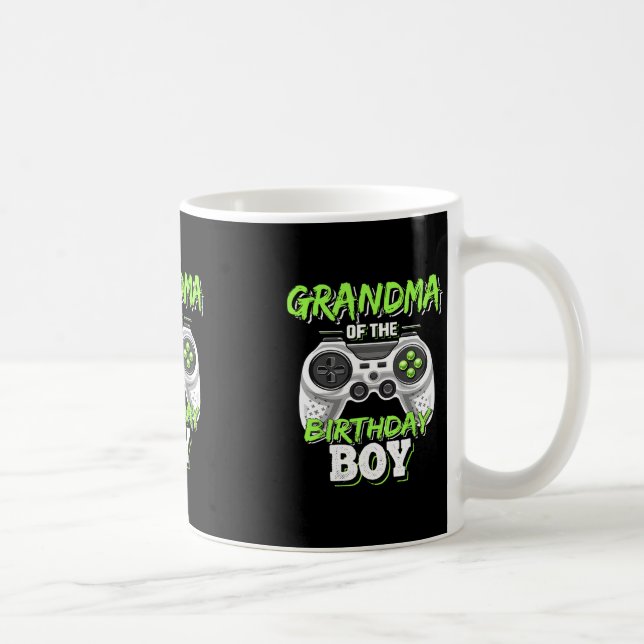 Mug Grand-mère du garçon d'anniversaire correspondant  (Droite)