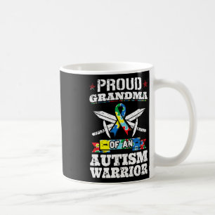 Mug Grand-Mère Fière D'Un Autisme Guerrier Autiste