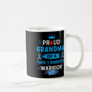Mug Grand-Mère Fière D'Un Guerrier Du Diabète De Type