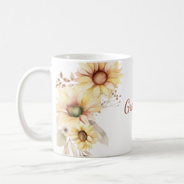 Mug Grand-mère Floral Botanique (Gauche)