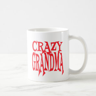 Mug Grand-mère folle en rouge