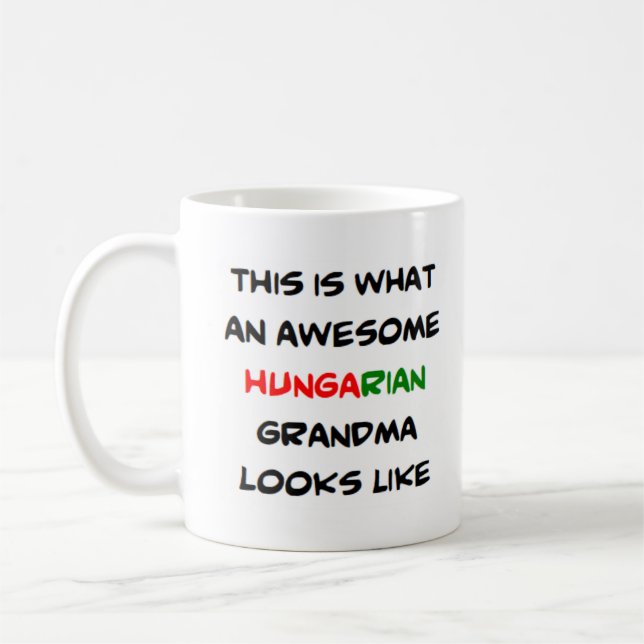 Mug grand-mère hongroise, génial (Gauche)