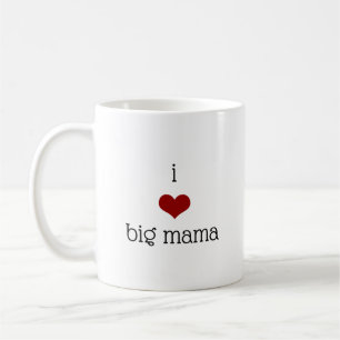 Mug grand-mère J'aime grand maman coeur rouge