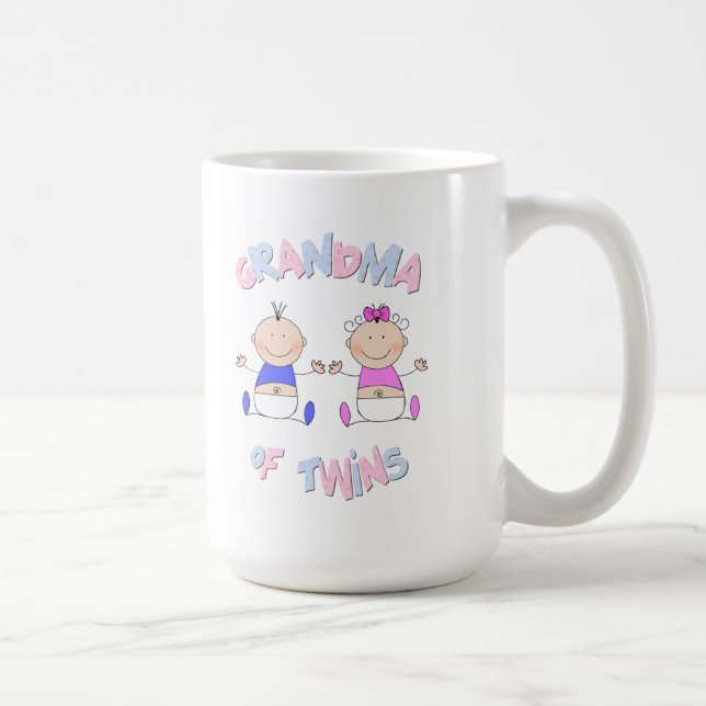Mug Grand-mère J'Aime Mes Jumeaux (Droite)