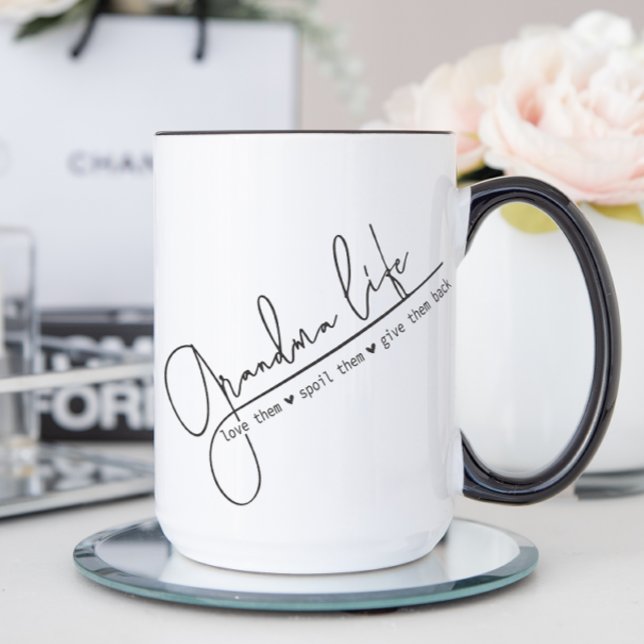 Mug Grand-mère moderne (Grandma Life Coffee Mug)