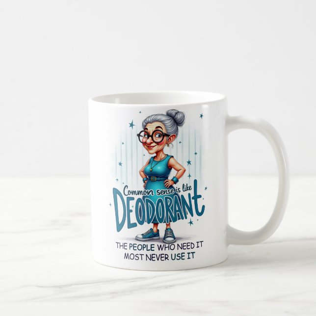 Mug Grand-mère moderne simple mignonne élégante (Droite)