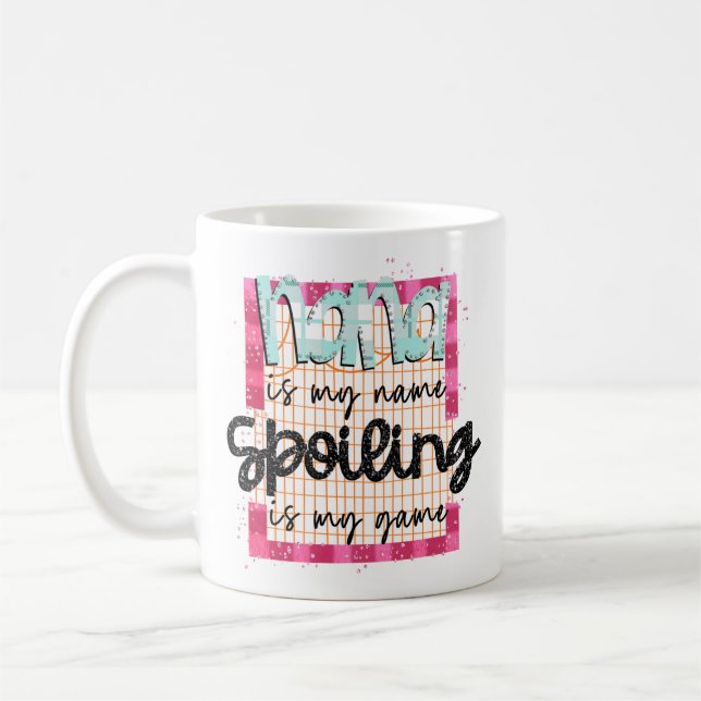 Mug Grand-mère Nana est mon nom, Spoiling est mon jeu (Gauche)