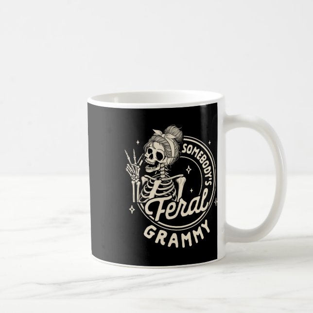 Mug Grand-mère Nana Mimi Gigi Skeleton Feral G de quel (Droite)