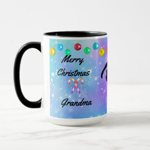 Mug "Grand-mère" Noël personnalisé