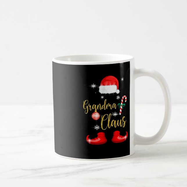 Mug Grand-mère Père Noël Amusants Famille Pjs de Noël  (Droite)
