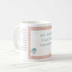Mug Grand-mère Petits-enfants mignonne drôle Oiseau