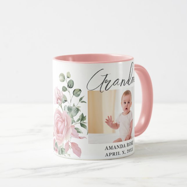 Mug Grand-mère Photo Personnalisé 2 (Devant droit)