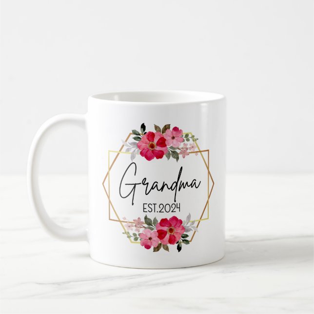 Mug Grand-mère promu de nouveaux cadeaux grand-mère po (Gauche)
