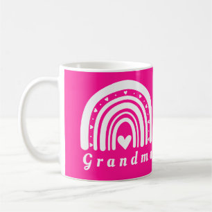 Mug Grand-mère Rainbow Heart Hot Rose