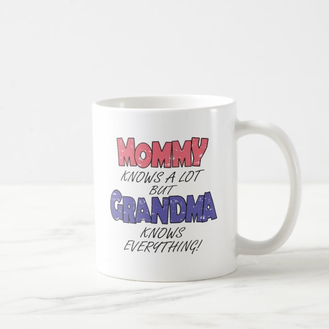 Mug Grand-mère sait tout (Droite)