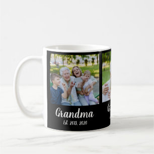 Mug Grand-mère Script Black 3 Photo établi