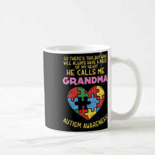 Mug Grand-mère Sensibilisation à l'autisme Garçon auti