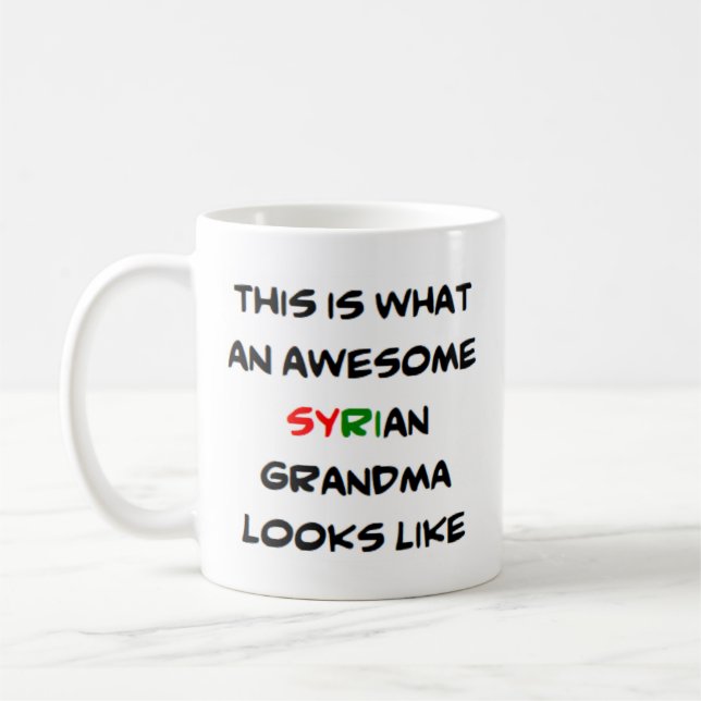 Mug grand-mère syrienne, géniale (Gauche)