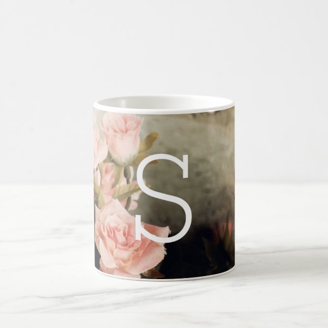 Mug Grand monogramme floral vintage (Centre)