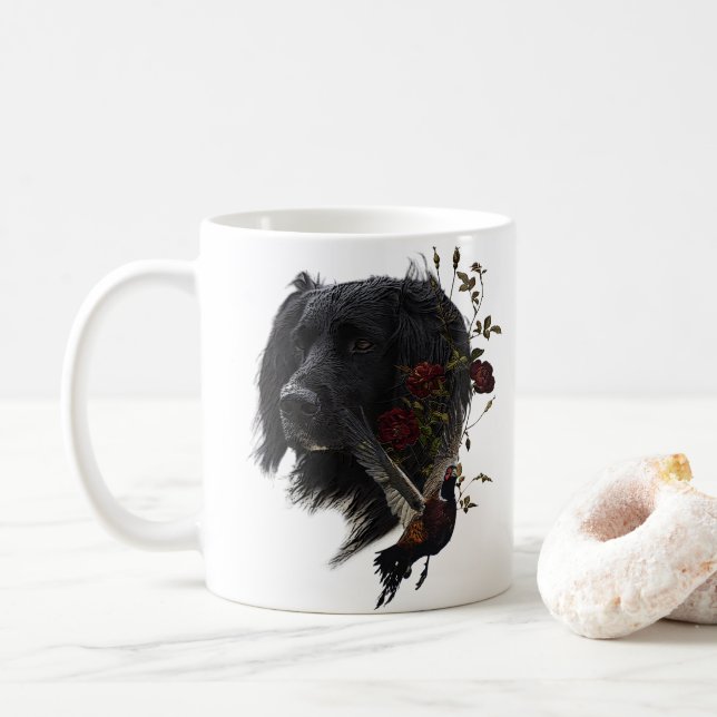 Mug Grand Munsterlander avec faisan (Avec donut)