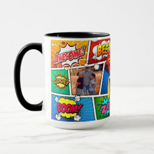 Mug Grand-papa de bande dessinée de fête des pères 