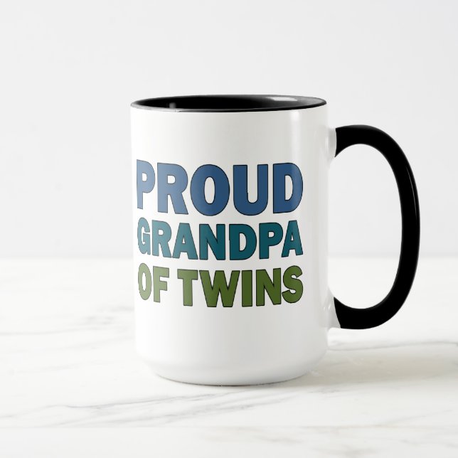 Mug Grand-papa fier des jumeaux (Droite)