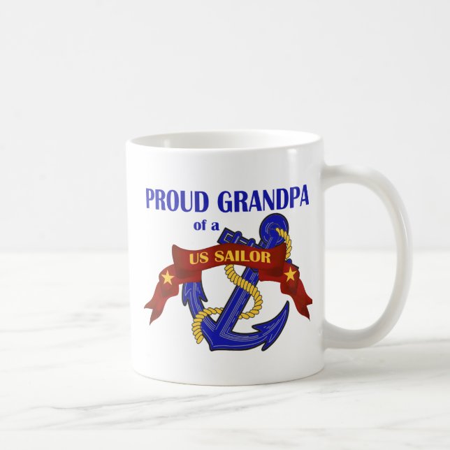 Mug Grand-papa fier d'un marin des USA (Droite)