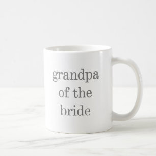 Mug Grand-papa gris des textes de jeune mariée