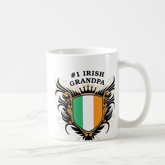 Mug Grand-papa irlandais du numéro un (Droite)