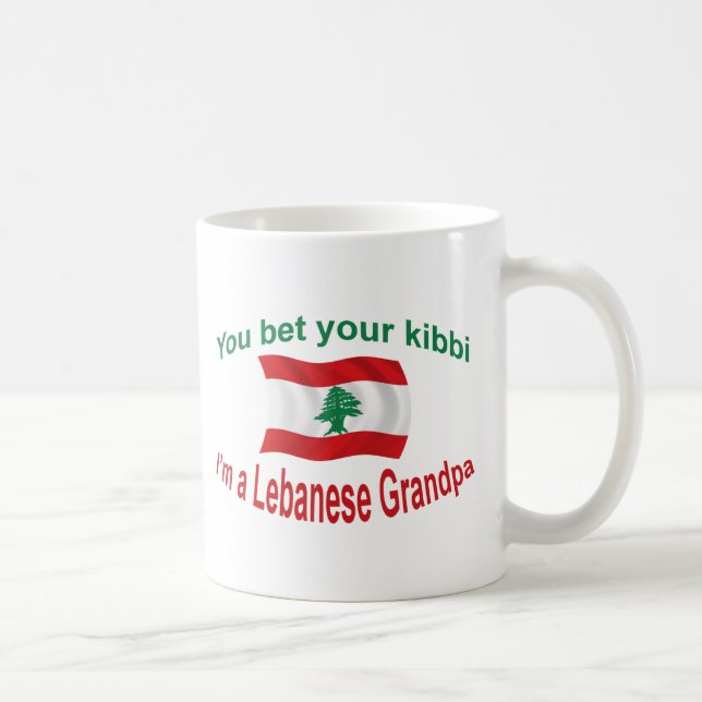Mug Grand-papa libanais - pariez votre Kibbi (Droite)