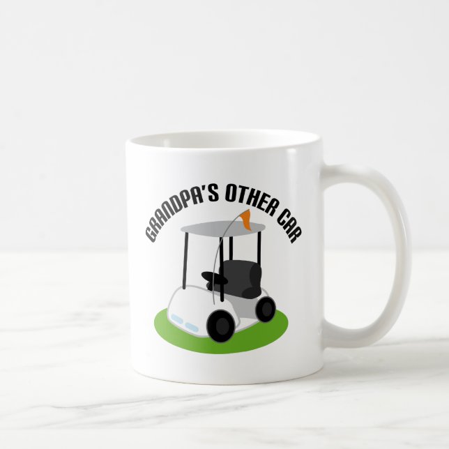 Mug Grand-papas l'autre voiture (chariot de golf) (Droite)