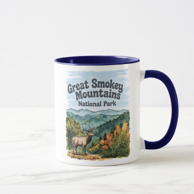 Mug Grand Parc National des Smokey Mountains Mignon  (Droite)