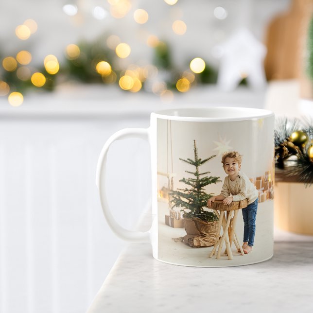 Mug Grand-parent Joyeux Noël Script Moderne (Grandparent Merry Christmas Script Modern Coffee Mug)