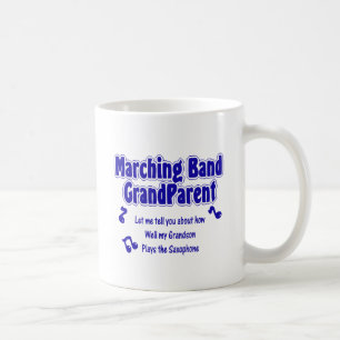 Mug Grand-parent/Saxophone de la bande Marquage