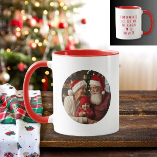 Mug Grand-parents Petit-enfant Message photo Café