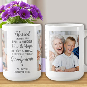 Mug Grand-parents Poème Personnalisé 2 Photo