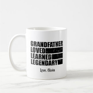 Mug Grand-père Aimé Appris Légendaire Personnalisé