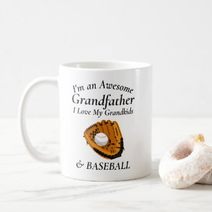 Mug Grand-Père Aime Grand-Enfants Et Baseball