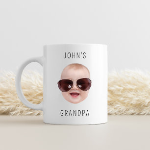 Mug Grand-père Anniversaire, Bébé Visage Dady Cadeau,