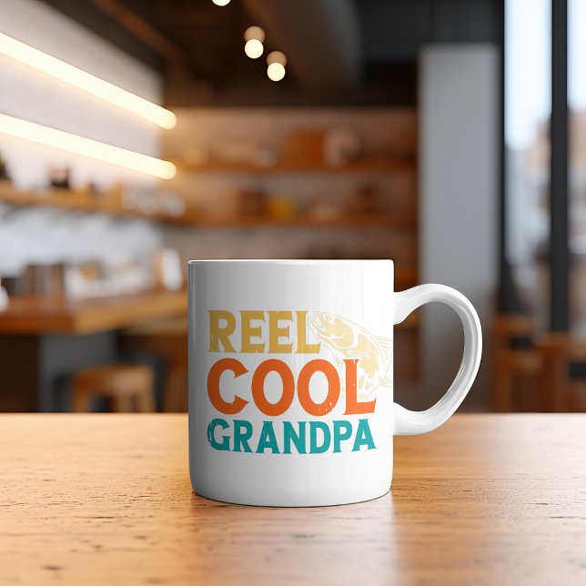 Mug "Grand-père Cool de bobine T-shirt - (Créateur téléchargé)