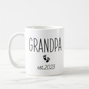Mug Grand-Père Est. 2023, Grand-père à être, Nouveau g