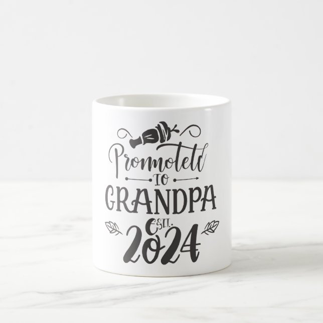 Mug grand-père est 2024, Promoted To Grandpa Est. 2024 (Centre)