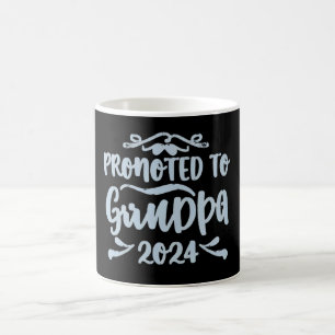 Mug grand-père est 2024, Promoted To Grandpa Est. 2024