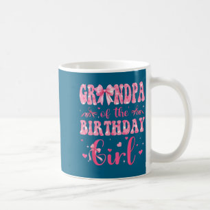 Mug Grand-père fille Anniversaire Rose Coquette