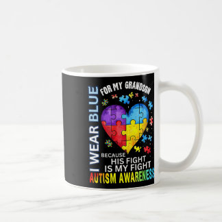 Mug Grand-Père Grand-Mère Je Porte Du Bleu Pour Mon Gr